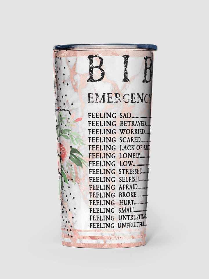Bible Verse 20oz Stainless Steel Tumbler product image (1)