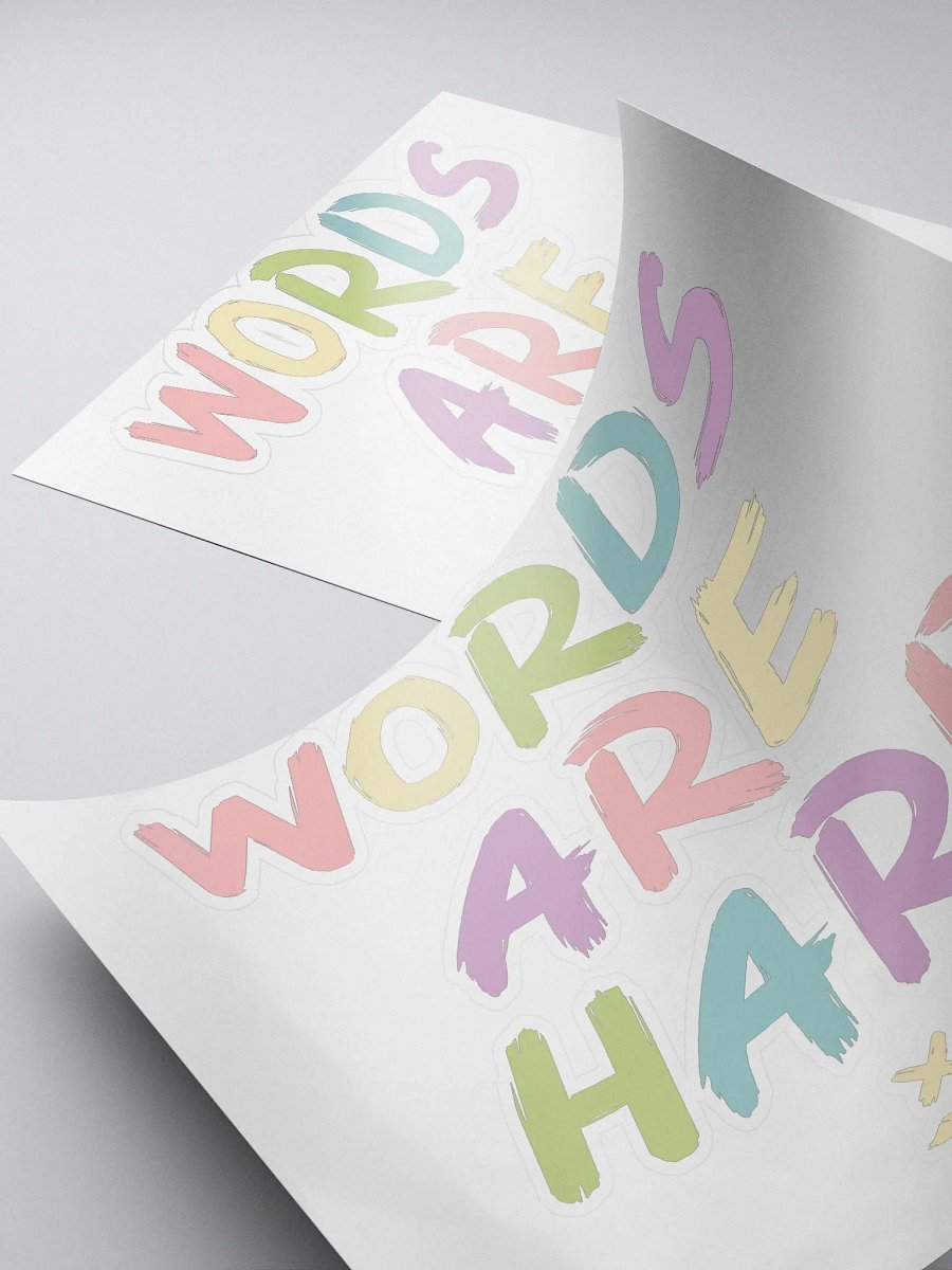 Words Are Hard (Chalk) Stickers product image (5)