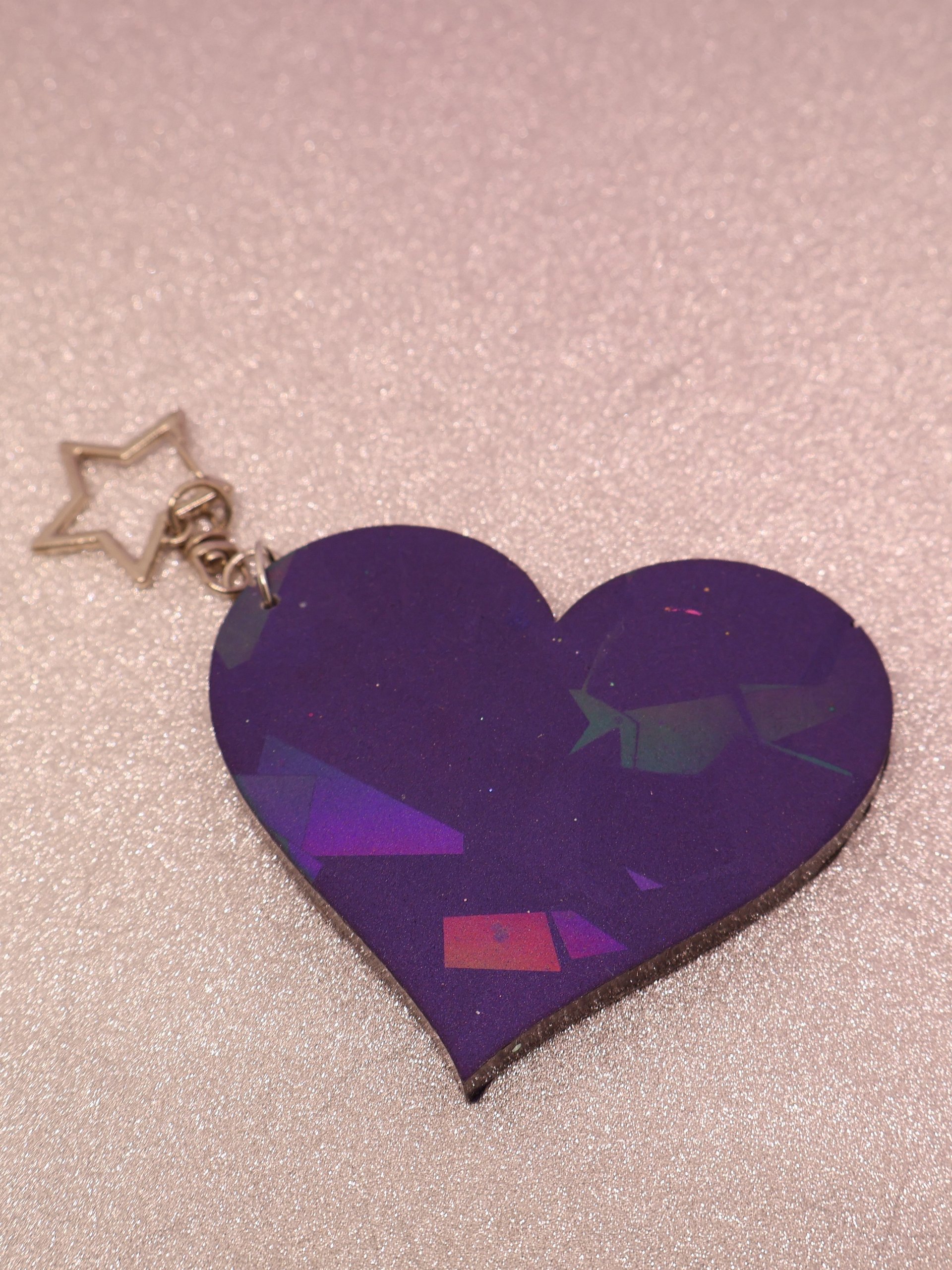 Holographic Heart Keychain product image (3)