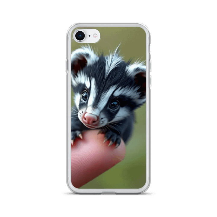 Tiny Skunk on a Finger iPhone® Clear Case product image (24)