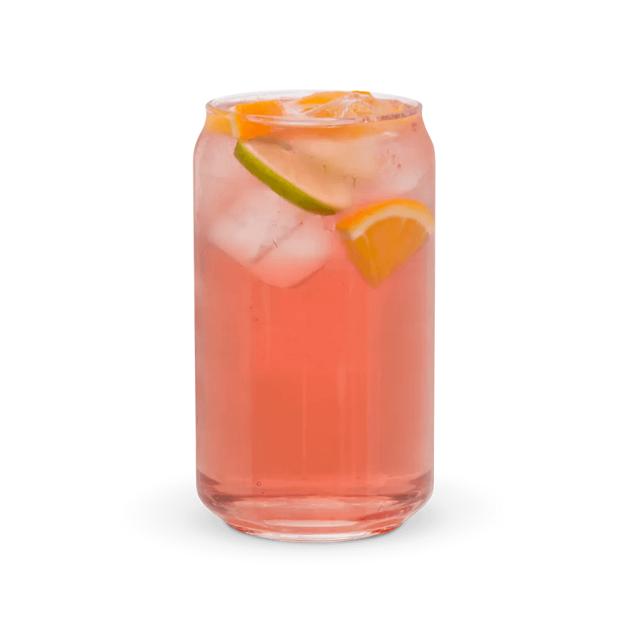 Orange fruit slices floating in the water, water and ice cubes design_04-Can-Shaped Glass product image (10)