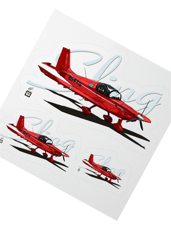 Sling 2 Sticker Combo 1 - Custom Aviation Illustration product image (5)
