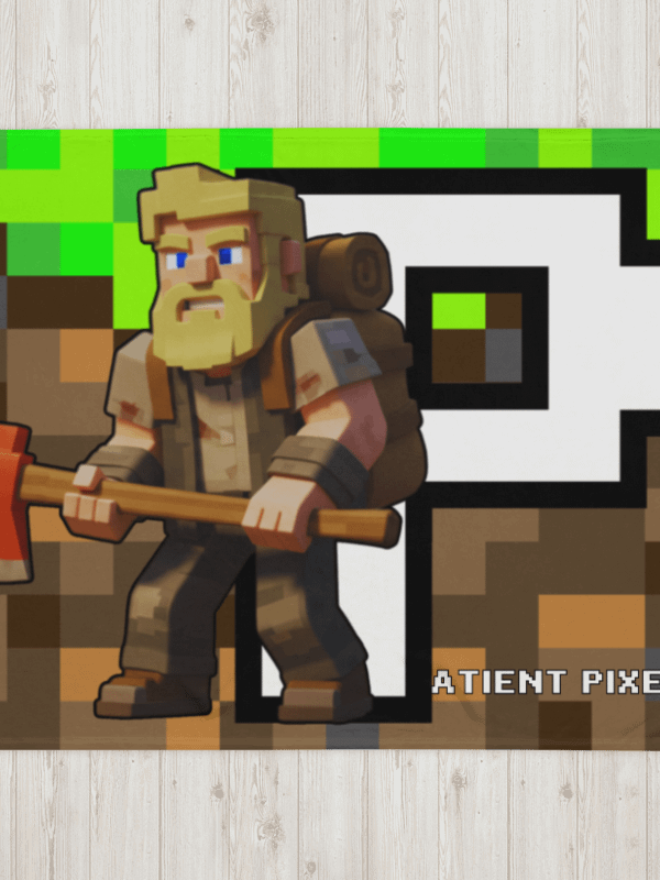 Patient PixelZ P Logo Throw Blanket (PixelZ My Craft) product image (2)