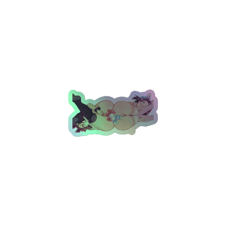 Red and Blue Hentai Sticker Holographic product image (1)