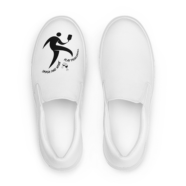 Smash and Wine Pickleball Cosmic Night Women's Slip-On Canvas Shoes product image (1)