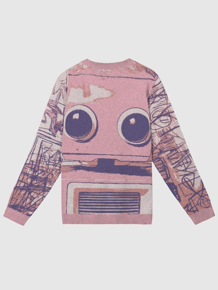 St®èétwise Pink Scribble Bot Crewneck Sweater product image (2)