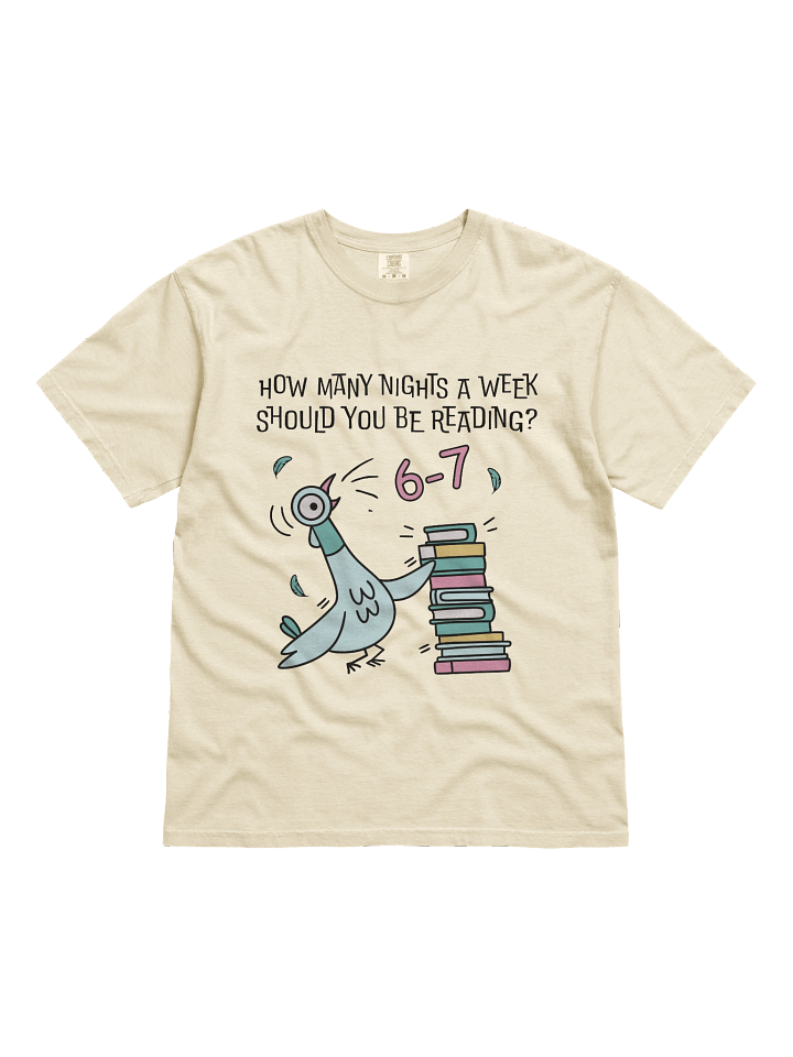 How Many Books?" Pigeon | Comfort Colors® Book Lover Tee product image (26)
