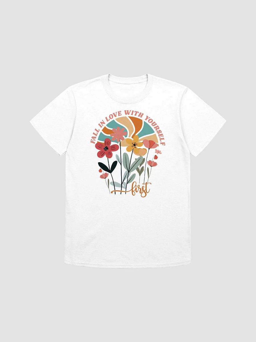 Rainbow Floral Self-Love T-Shirt product image (1)
