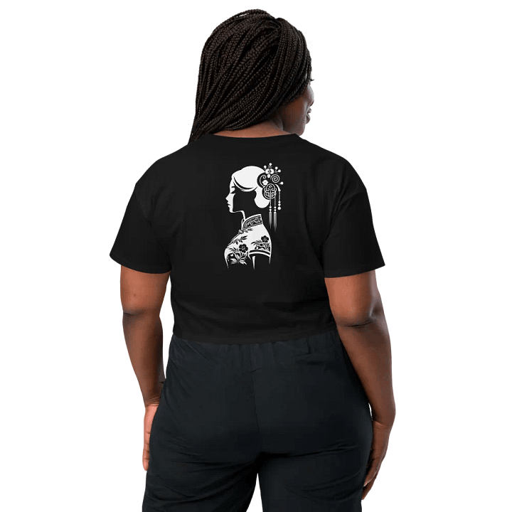 T3 Silhouette Chinese Woman Crop Top product image (2)