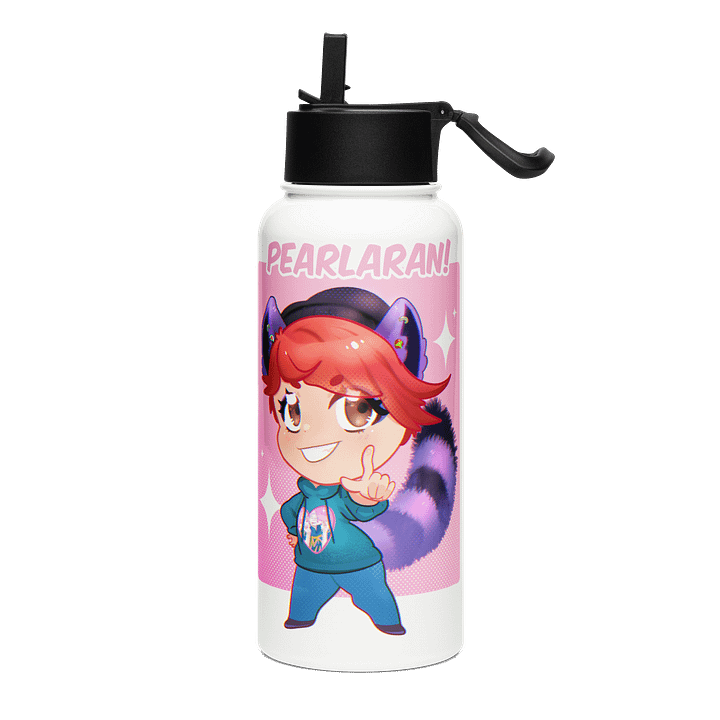Raccoon Pearl Stainless Steel Water Bottle product image (1)