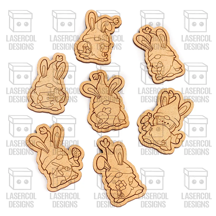 Easter Gnomes Set 1 Paint Kit DIY Cut Outs - Laser Cut Files product image (10)
