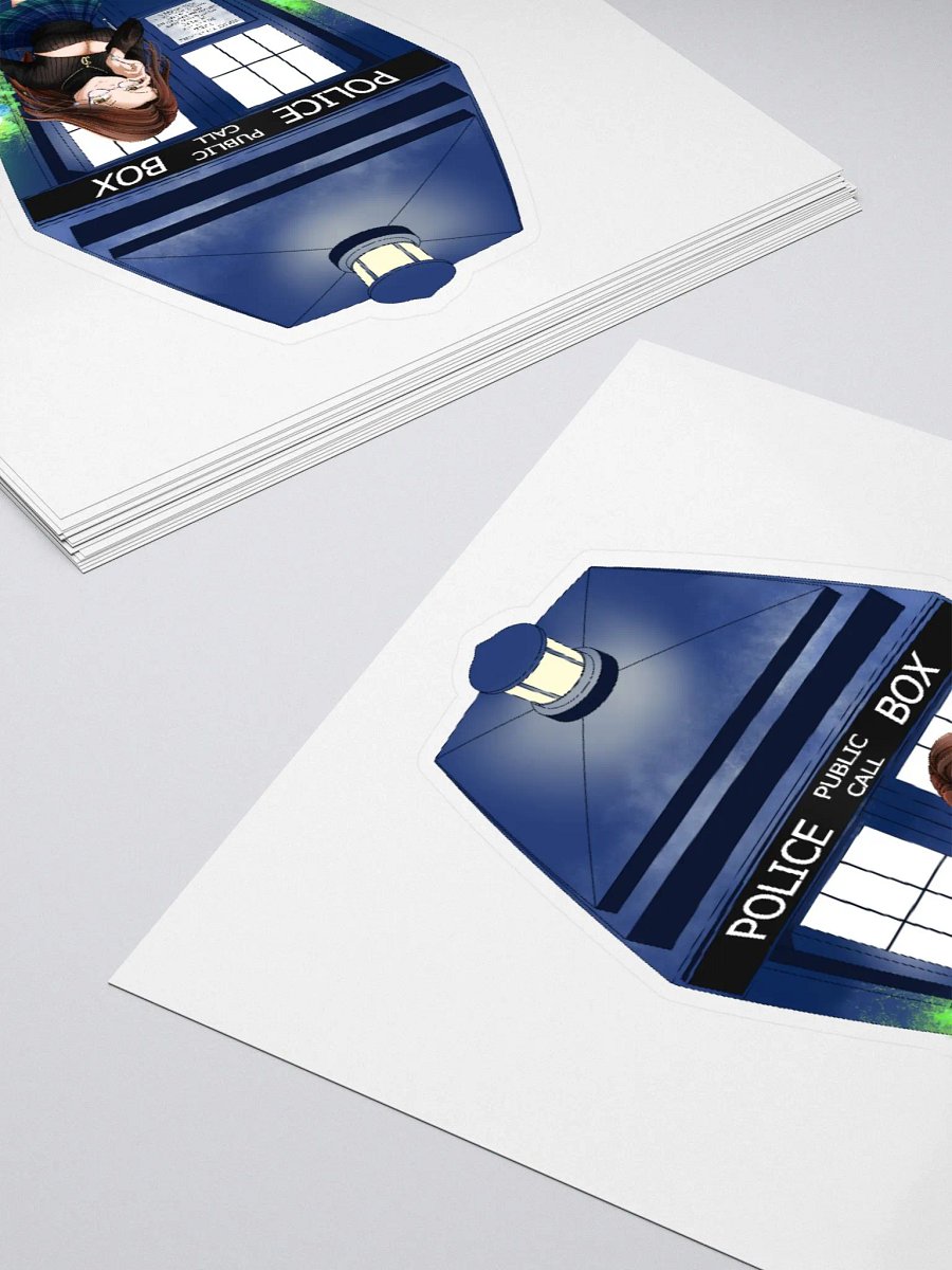 Whovie Tardis Sticker product image (4)