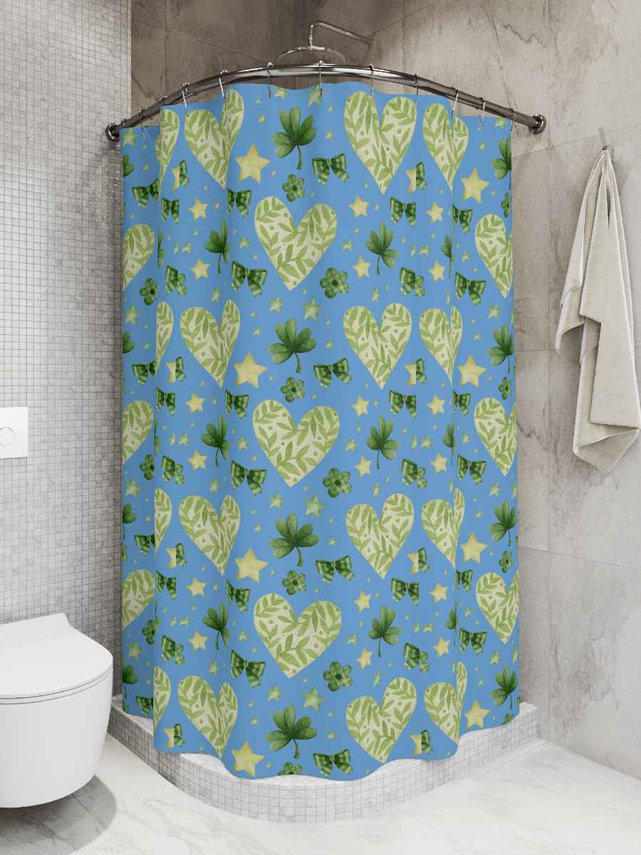 Lucky Heart Shower Curtian product image (2)