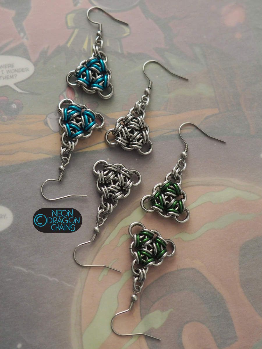 Atomic Triangle Earrings product image (1)