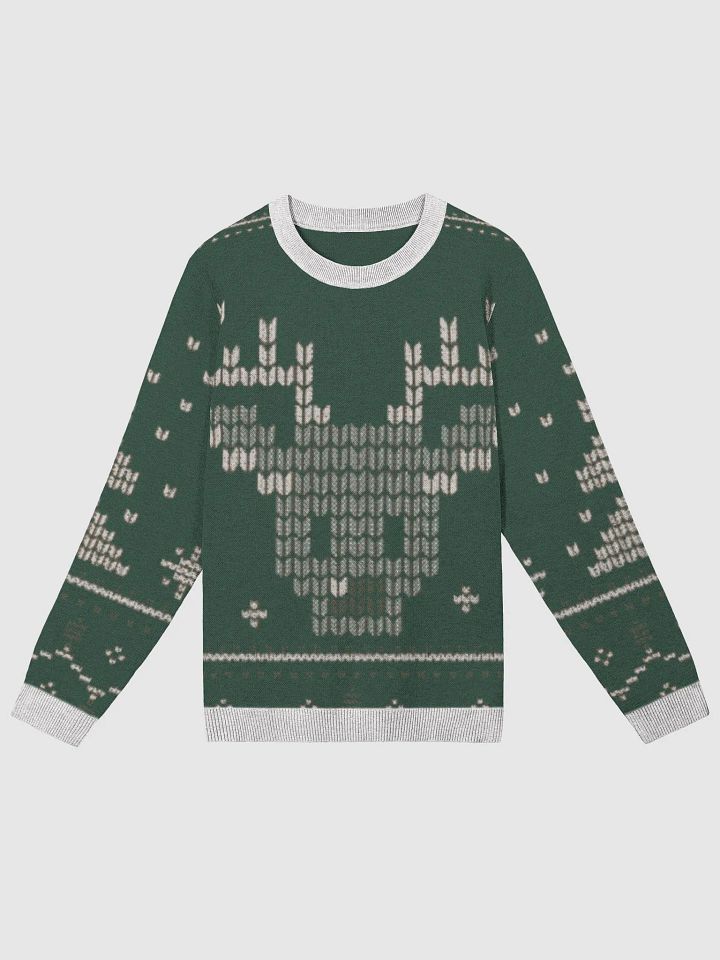 Celestial Green Reindeer Knit Sweater product image (1)