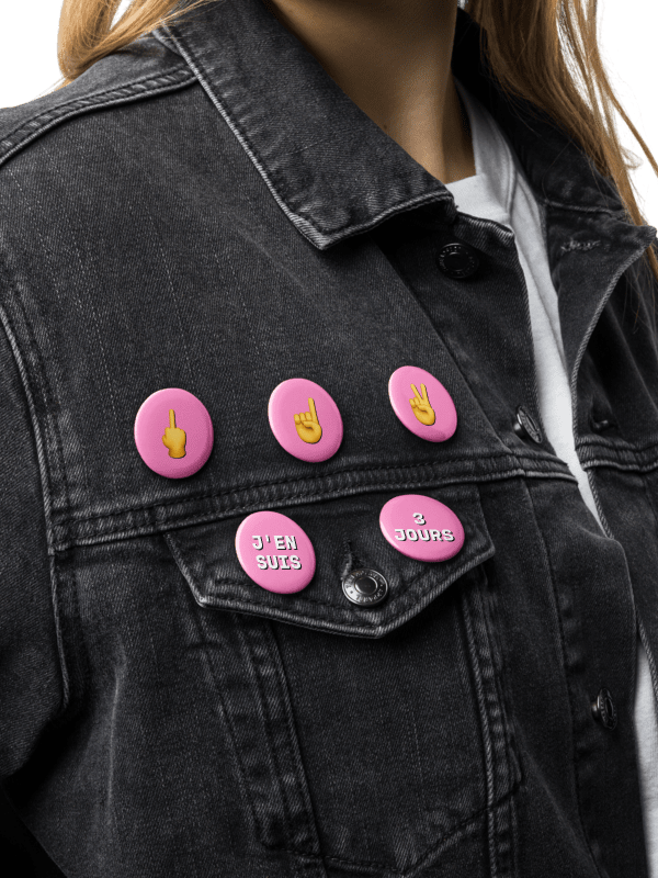 Badges 3 jours j'en suis • Pinky Pride Pin Combo Edition product image (3)