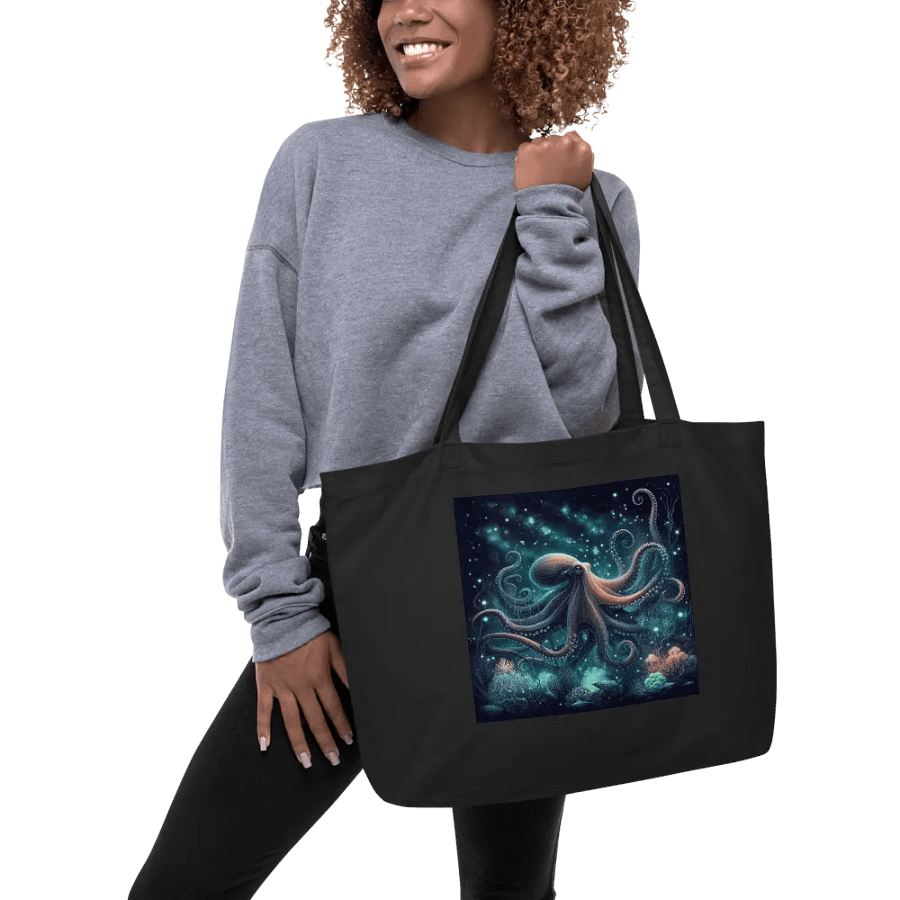 Midnight Glow Octopus Eco Tote product image (6)