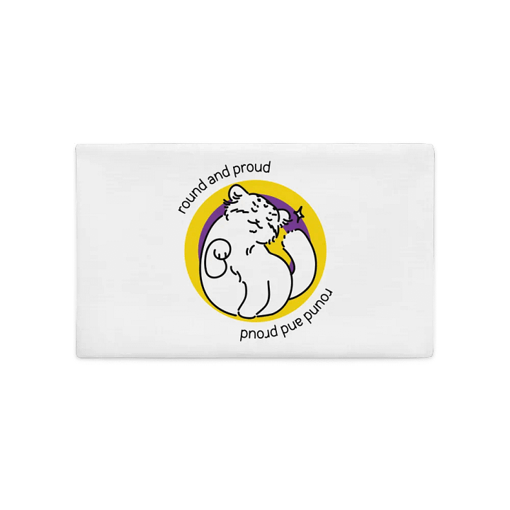 Round and Proud Manul Intersex Version - Pillow Case product image (2)