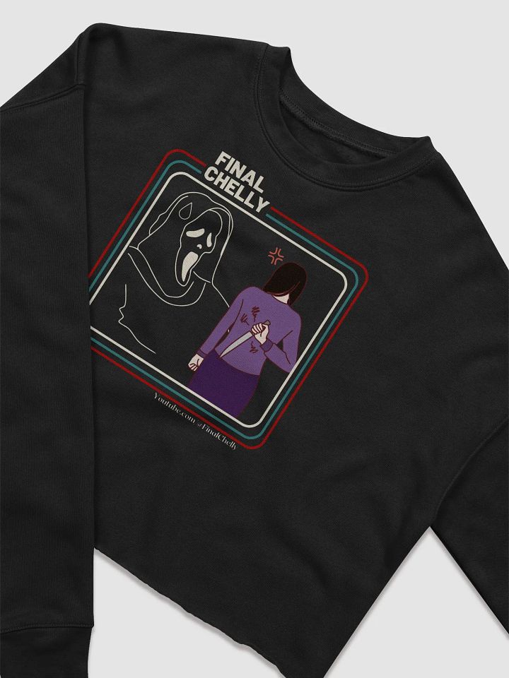 Big Mad Womens Fleece Crop Top Printed Sweatshirt product image (2)
