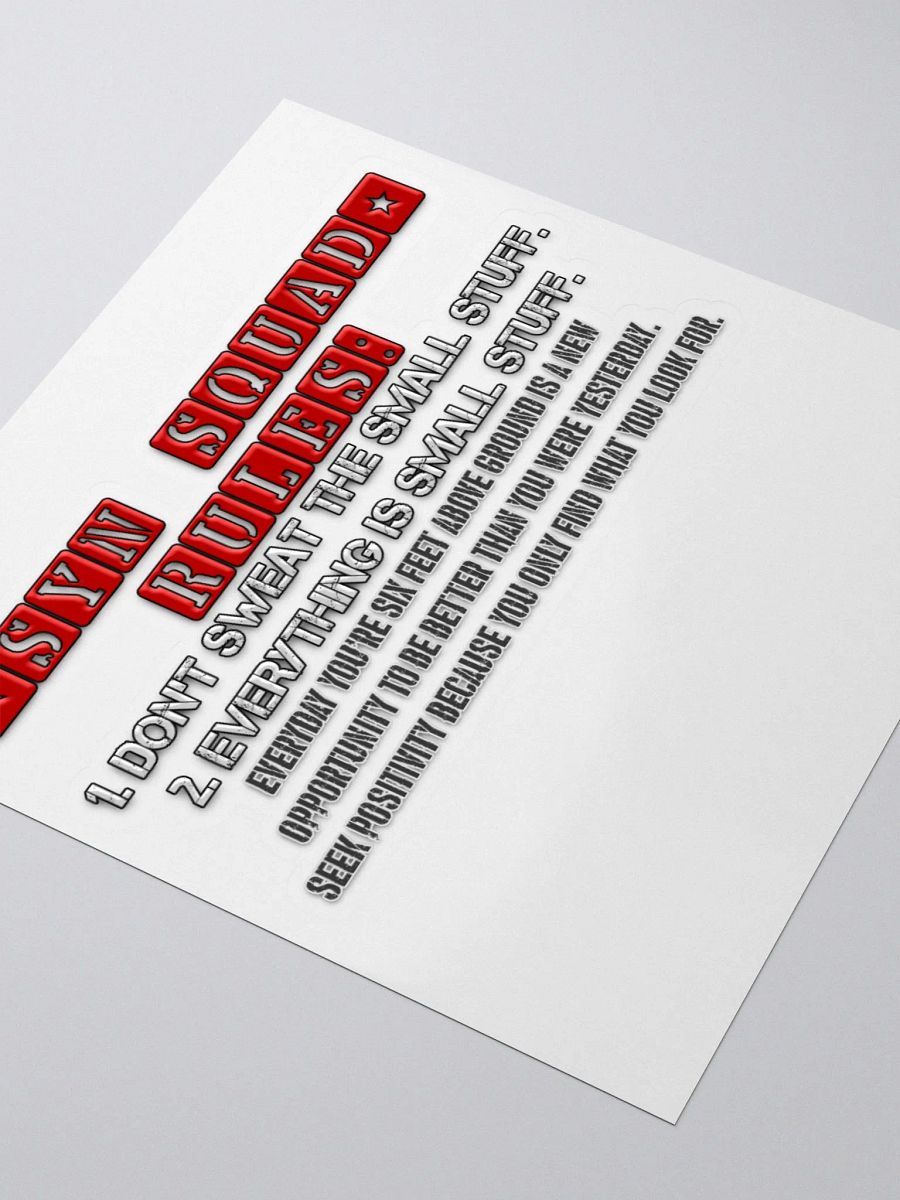 Synisisms Collection - 2 Rules Sticker product image (9)