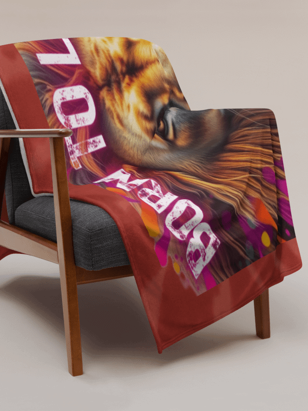 THROW BLANKET - LION - BORN TO LEAD, BUILT TO INSPIRE product image (5)