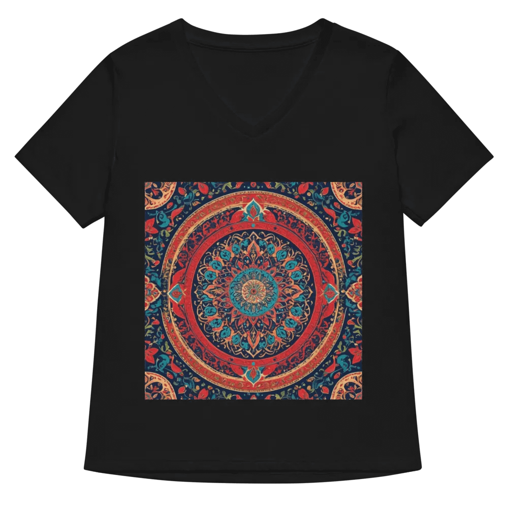 T-Shirt with Persian Carpet Design Mix of Beautiful Colors product image (5)