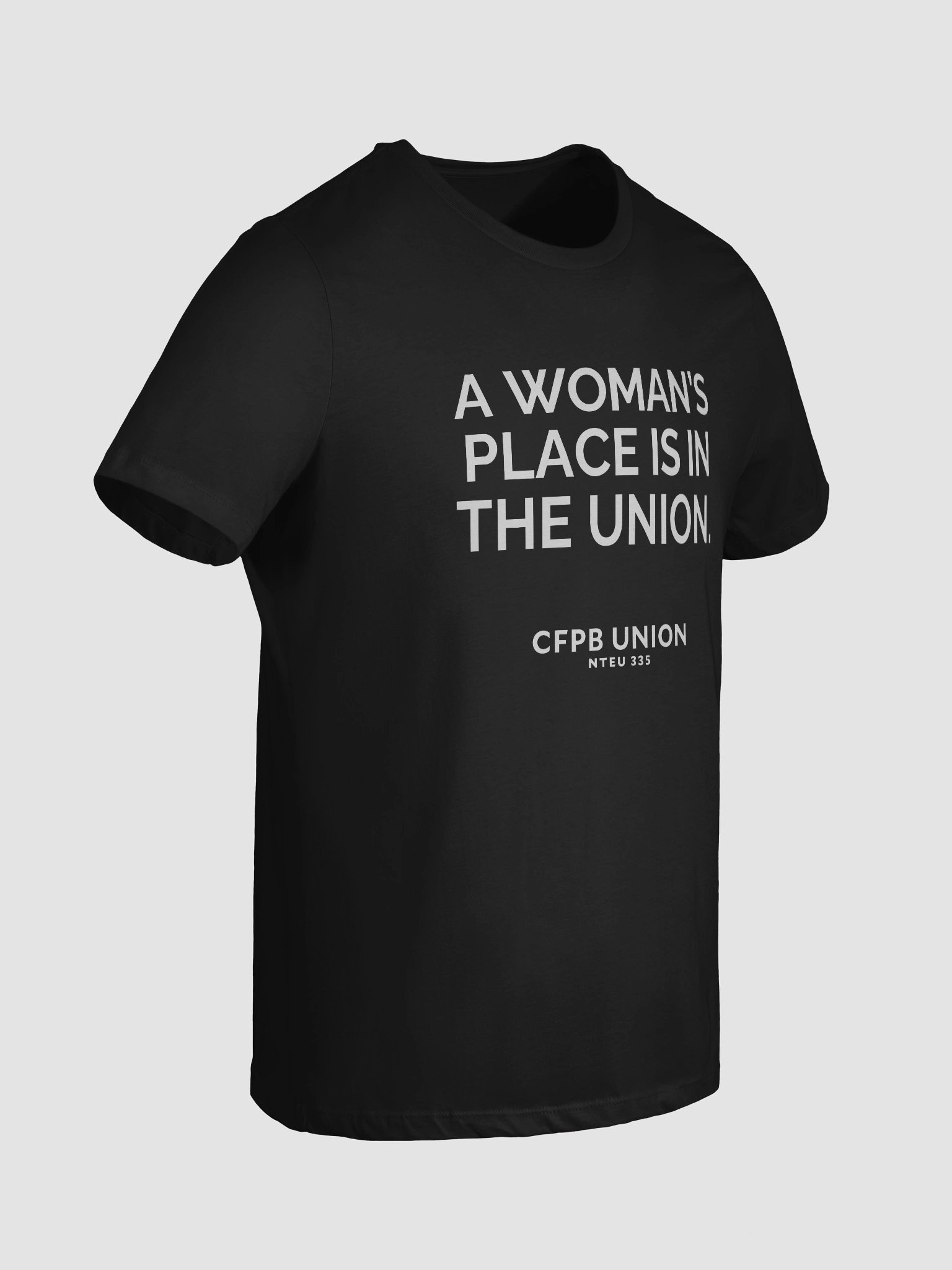 A Woman's Place Is In The Union Women's Cut T-Shirt (White) product image (8)