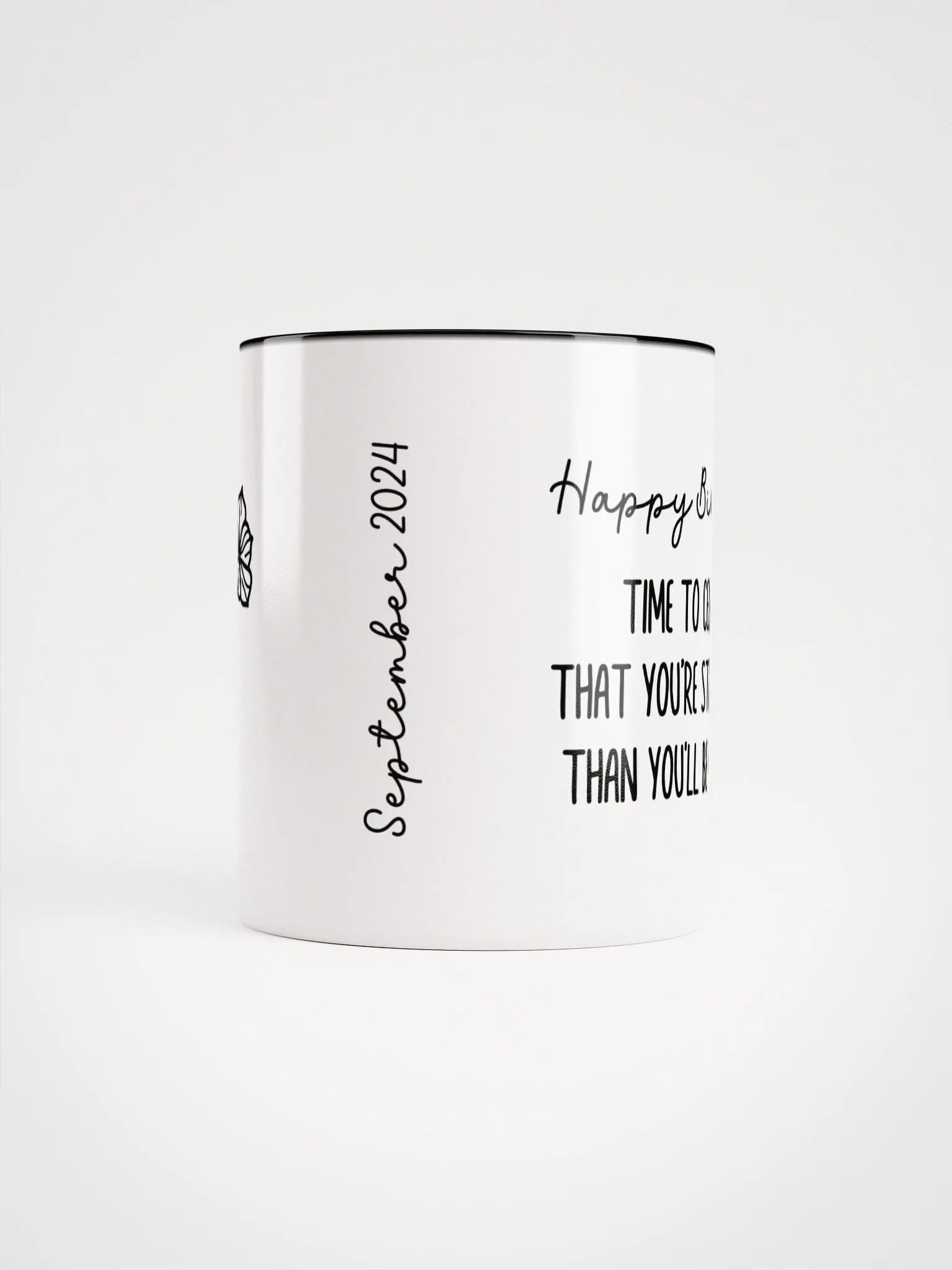Two Tone Line Birth Flower Mug SEPTEMBER – Personalized Gift product image (6)
