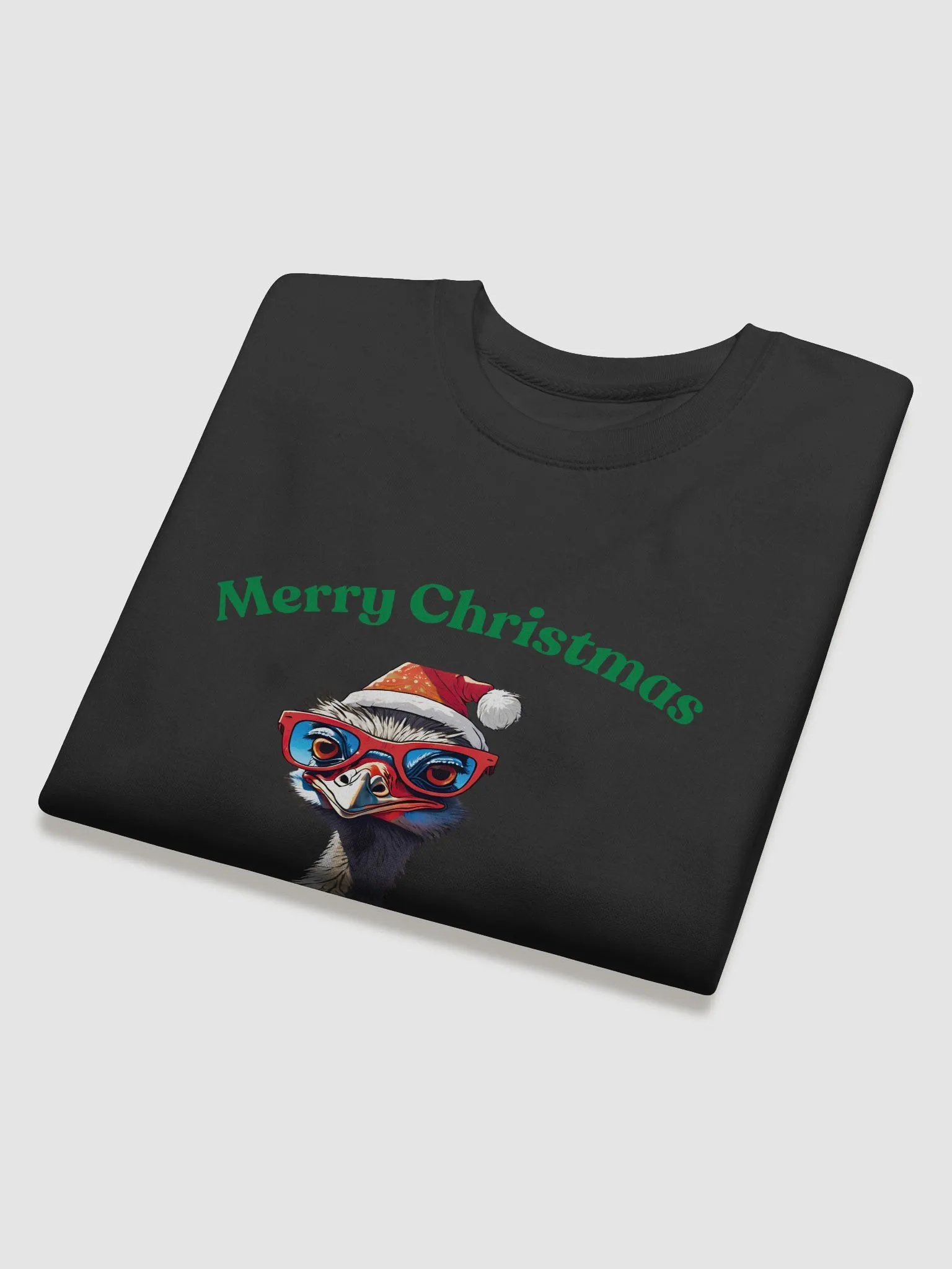 Festive Emu Merry Christmas Sweatshirt - Green product image (4)