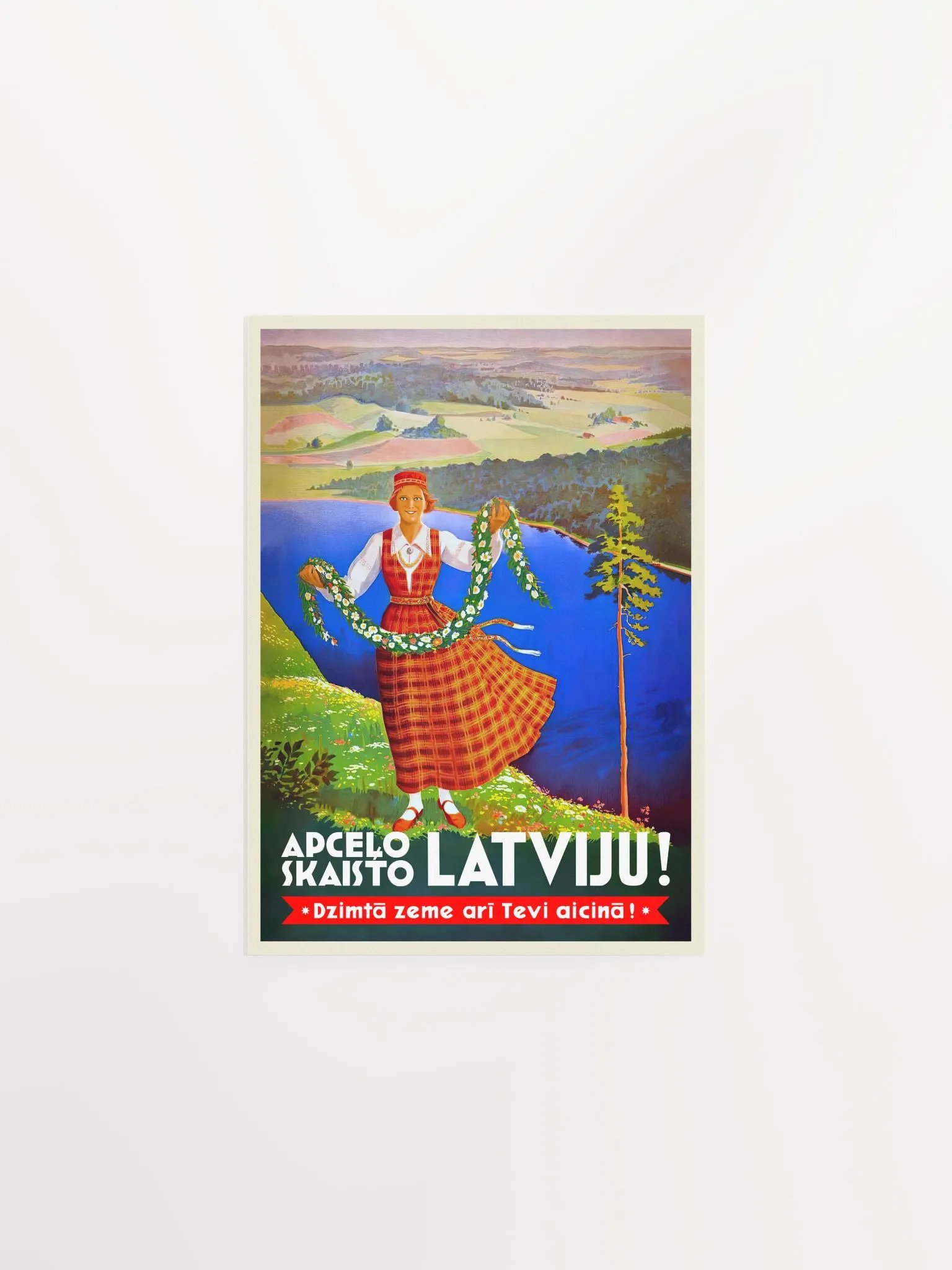 Latvia poster, Jurmala, Liepaj, 1934 — retro travel poster, vintage travel art, retro travel wall art, retro travel print product image (6)