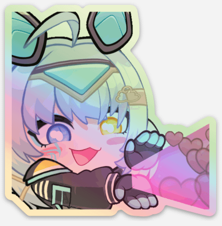 Love Blast Holographic Sticker product image (1)