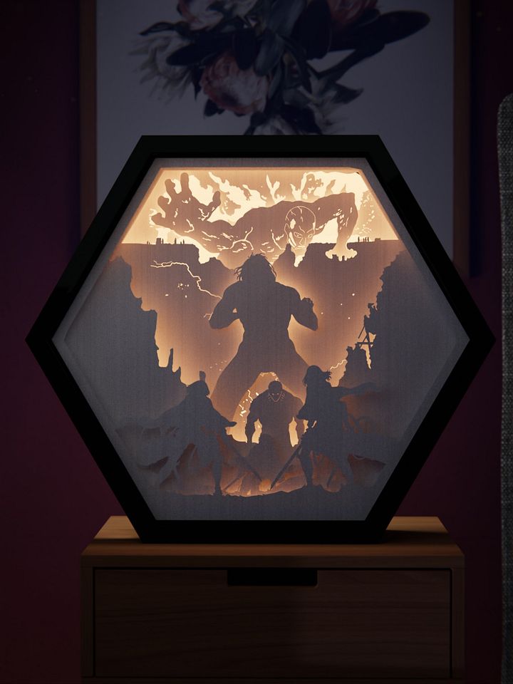Attack On Titan Light Box DIY Templates (2 in 1) - (PDF + SVG + DXF) + Video Tutorial product image (1)