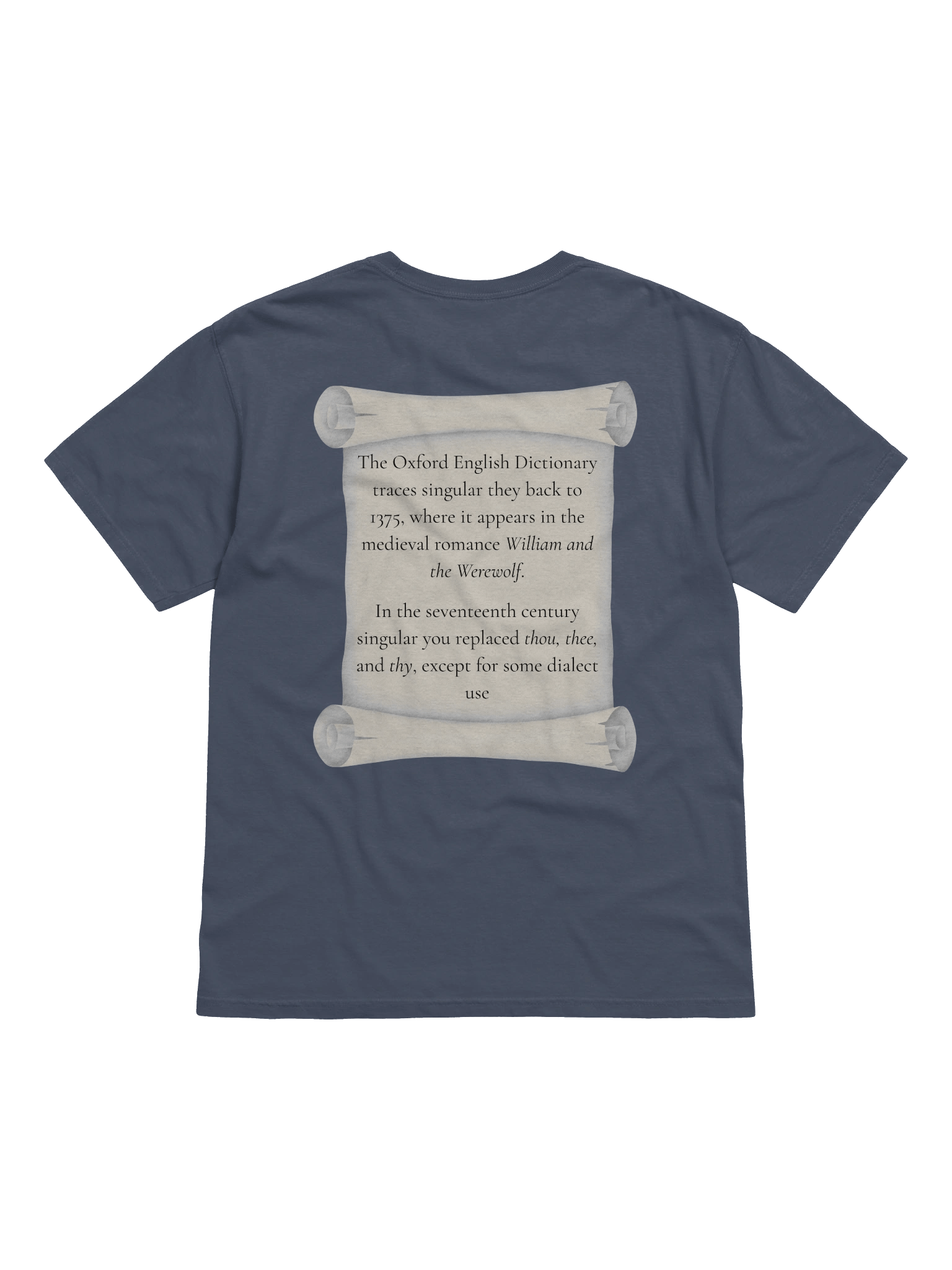 Singular they (printed front & back) product image (2)