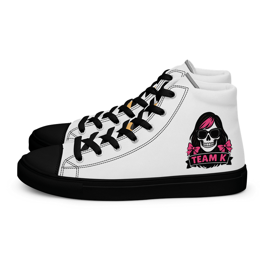 TEAM K (V-6) Women's High Top Canvas Shoes product image (1)