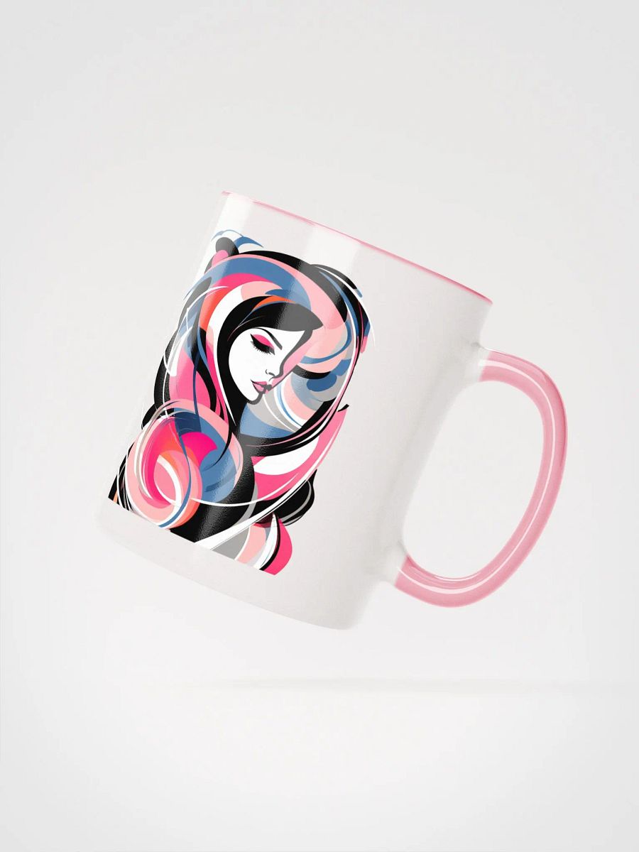 Serenity - Abstract Art - Ceramic Mug with Color Inside product image (4)