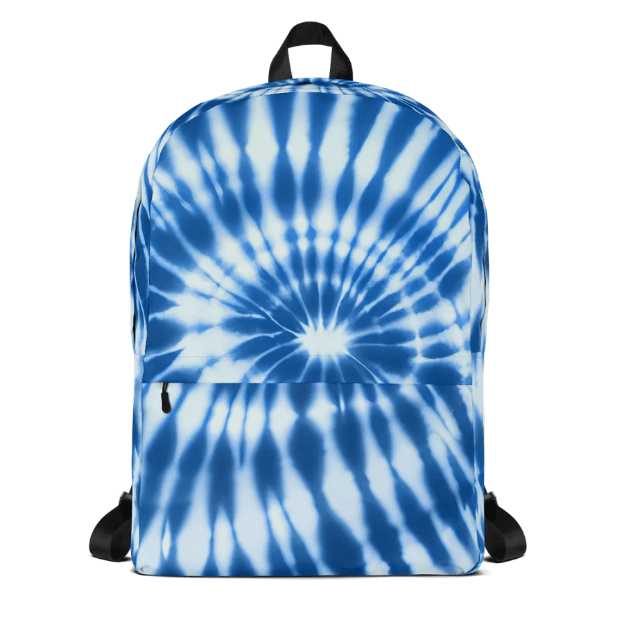 Tie Dye #17 - Blue & White - Backpack product image (3)