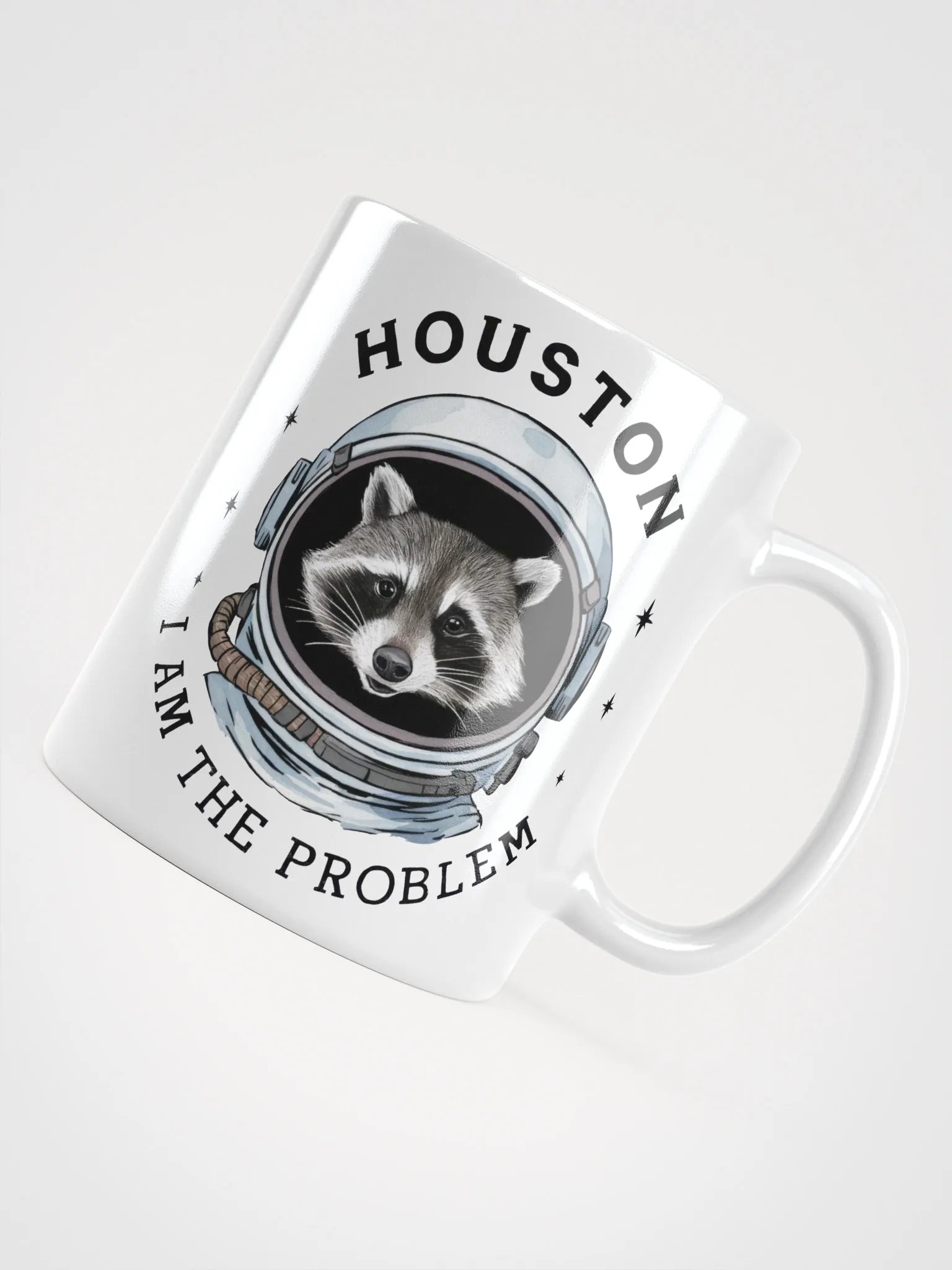 Astro Raccoon I Am the Problem Mug product image (11)