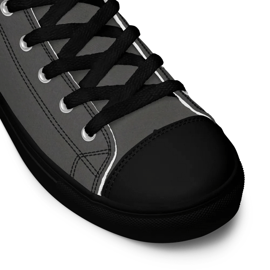 Ladies all black canvas high tops product image (11)