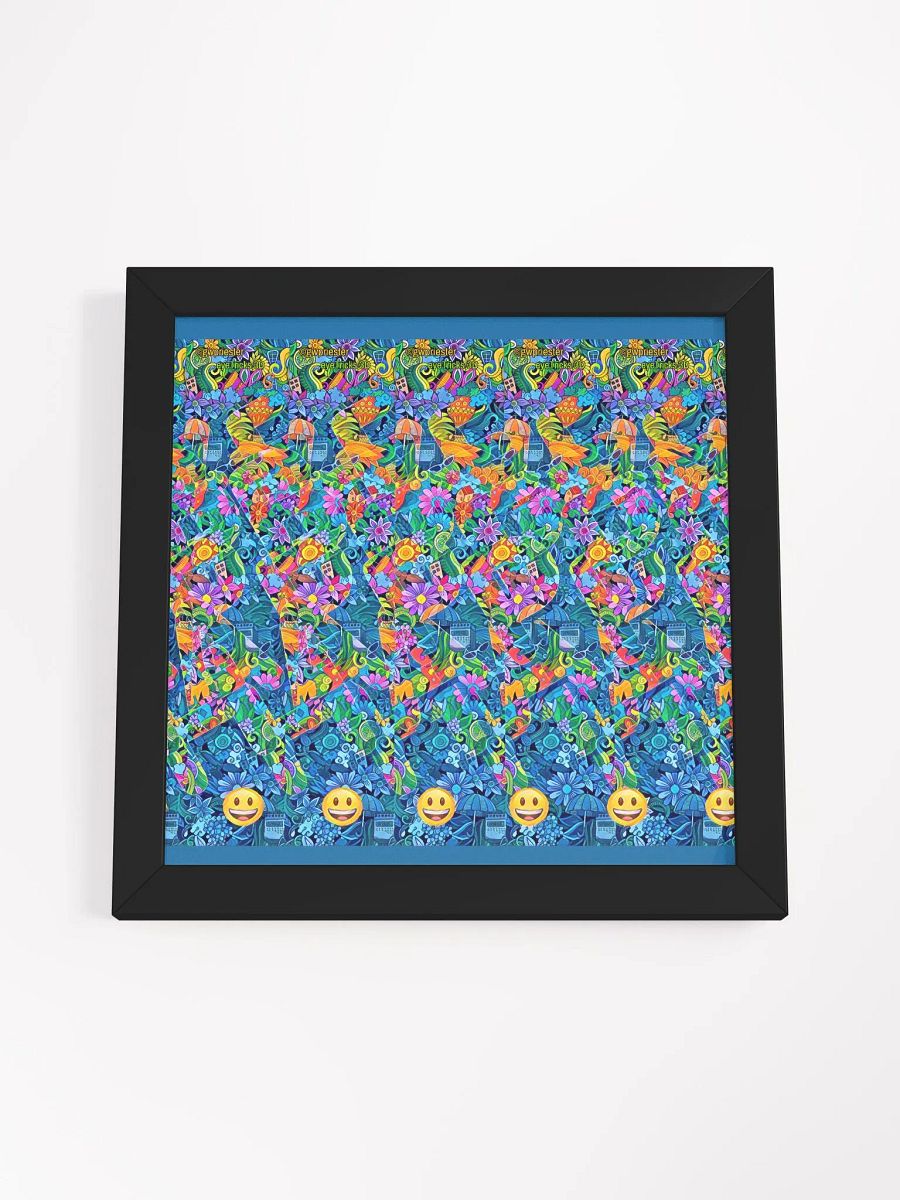 Be Happy - Framed 3D Stereogram Poster product image (17)