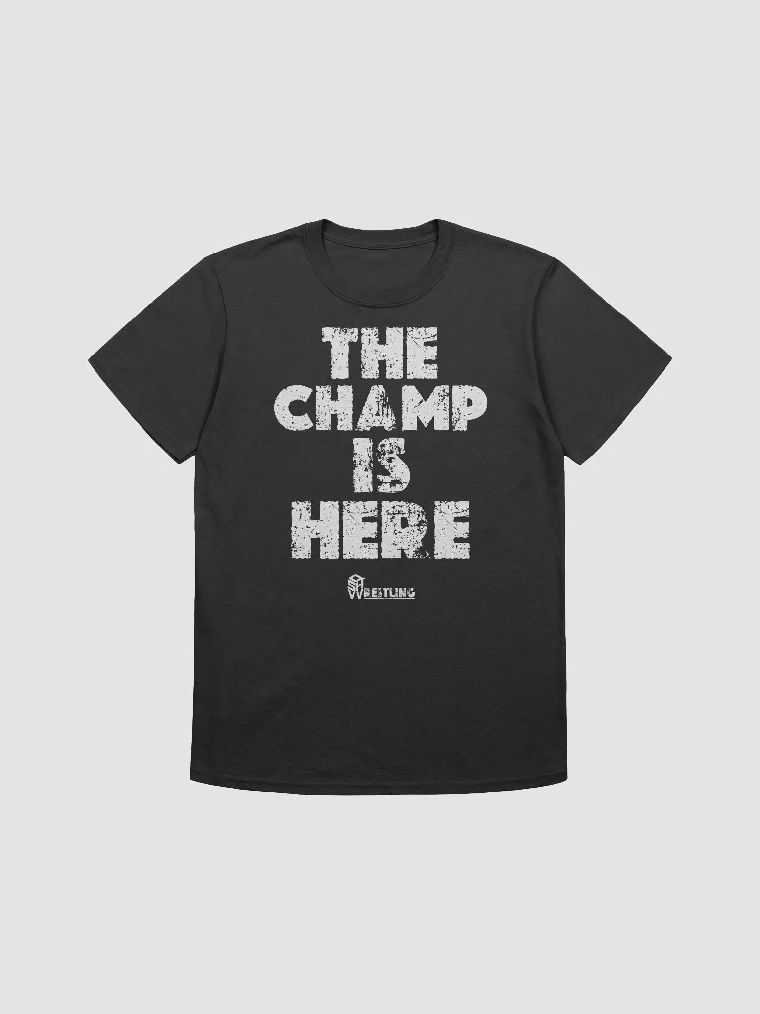 QSHW THE CHAMP IS HERE (WHITE DESIGN) T-SHIRT product image (1)