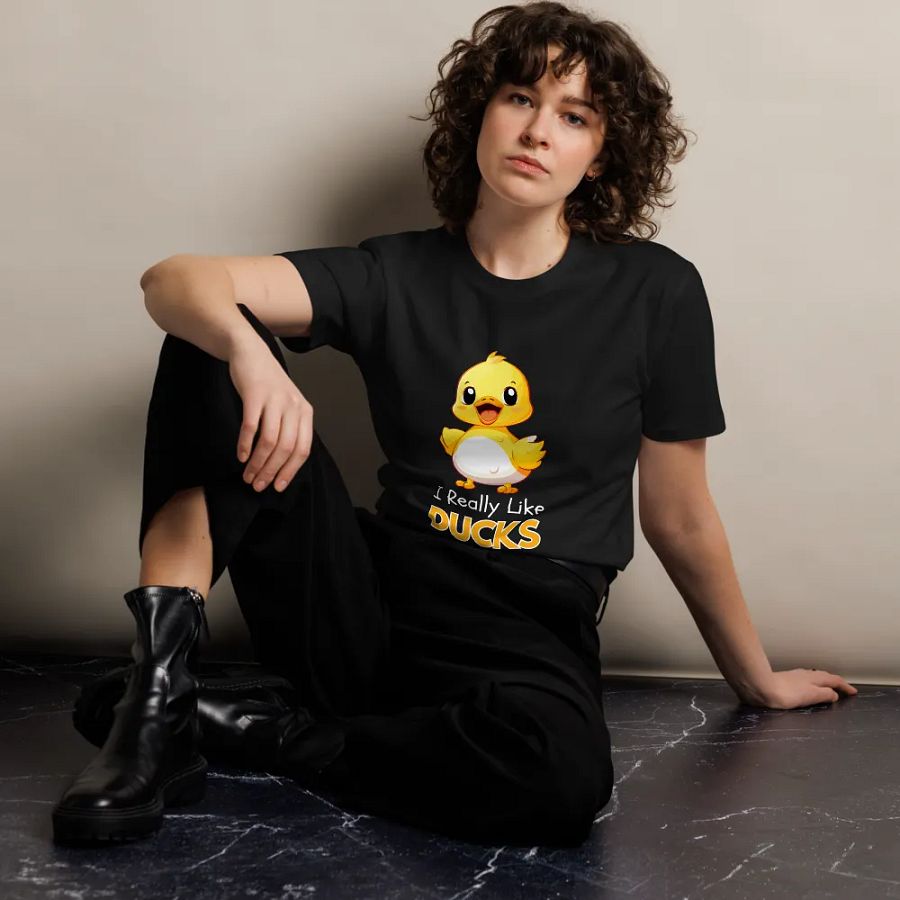 I Just Really Like ducks Ok Unisex Premium T-Shirt product image (7)