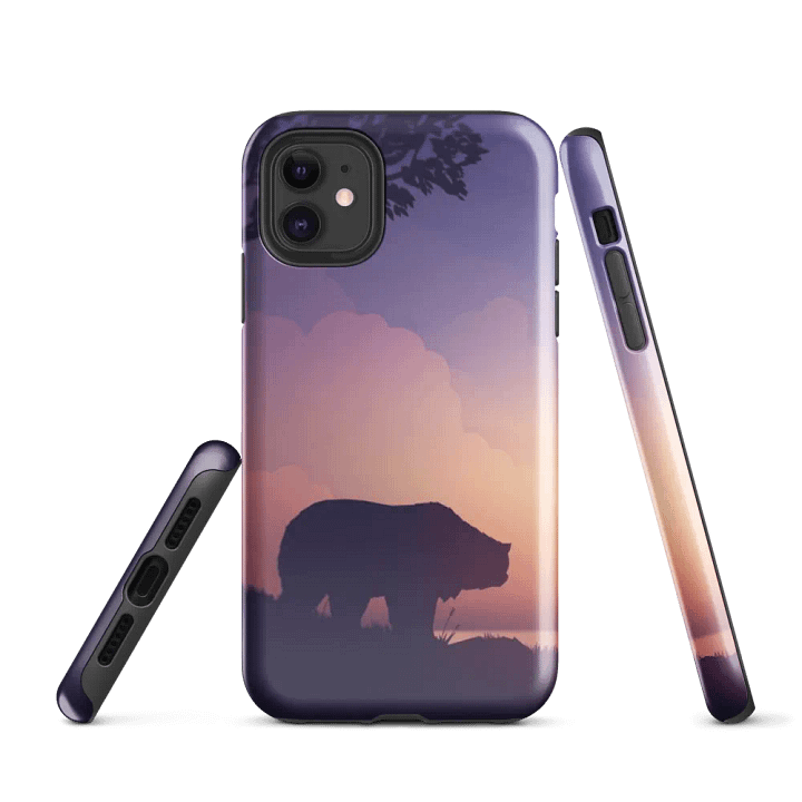 Sunset Bear Tough Case for iPhone product image (1)
