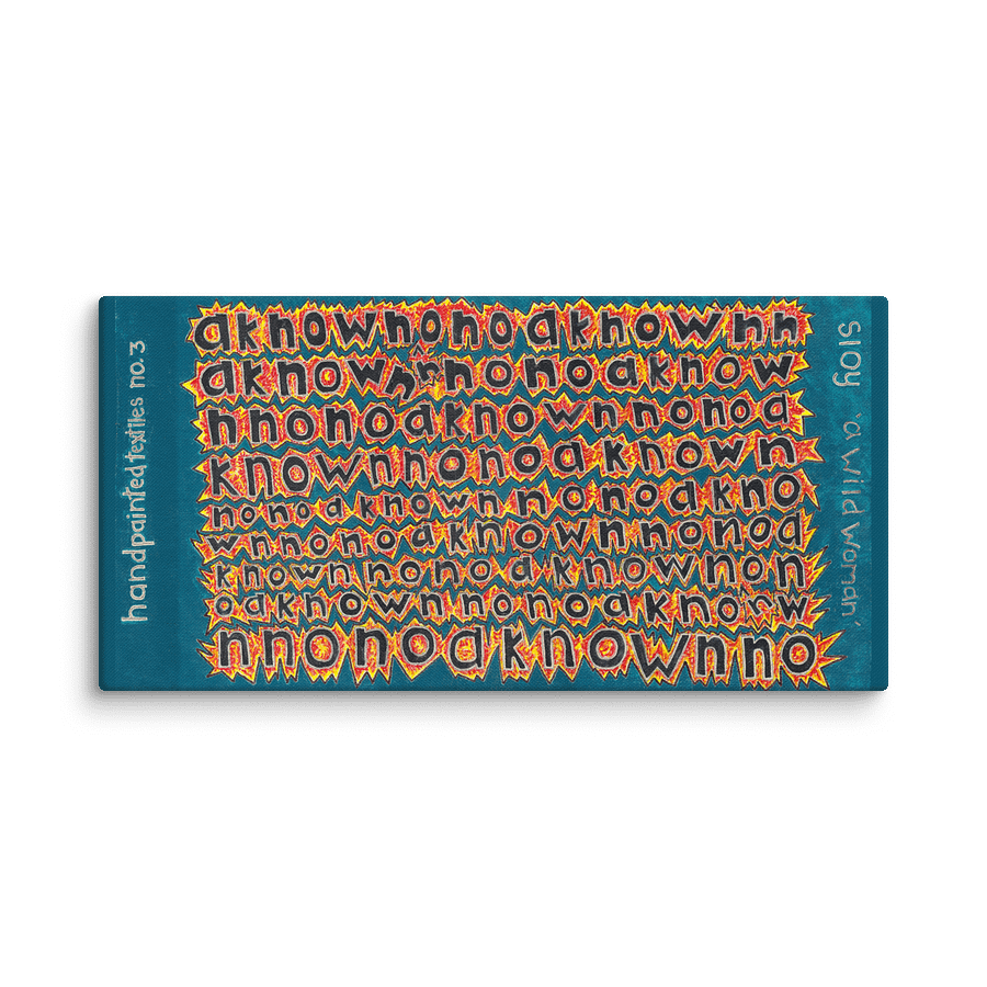 A Wild Woman on Canvas (24" x 48") product image (1)
