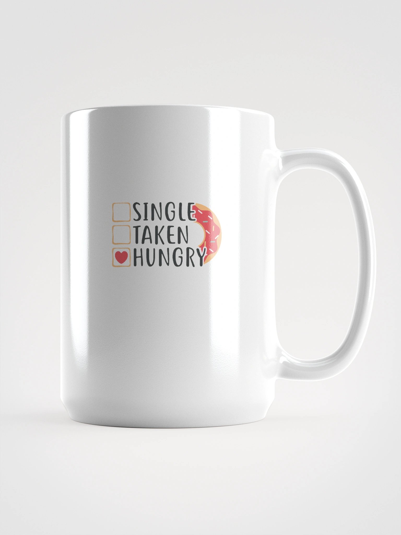 Single. Taken. Hungry. Mug – Donut Edition product image (1)