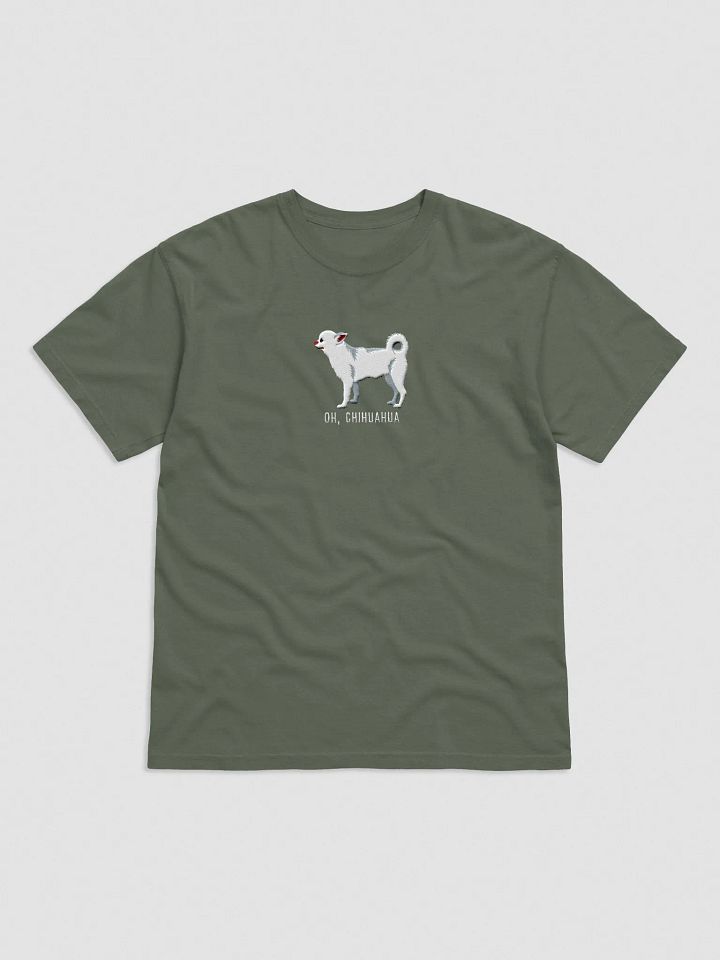 Oh, Chihuahua T-Shirt(Embroidered) of a Chihuahua(White) product image (25)