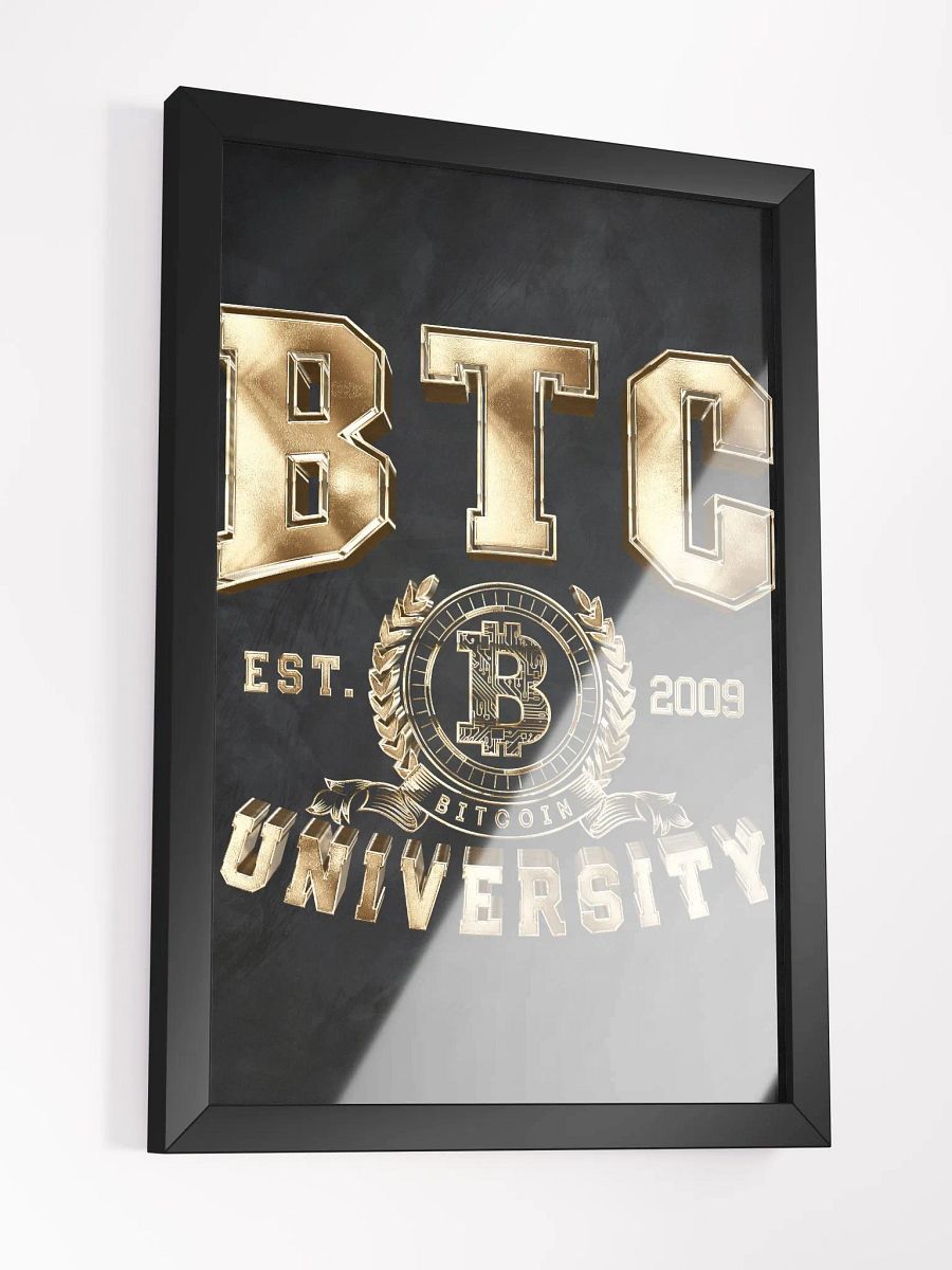 Bitcoin BTC University College Crypto Currency Blockchain Posters product image (6)