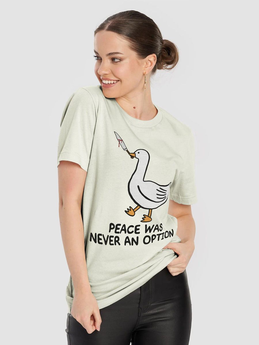 Quirky Goose Cartoon Knife T-Shirt product image (52)