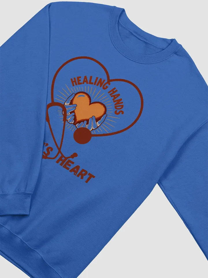 Healing Hands Nurse's Heart Crewneck Sweatshirt product image (16)