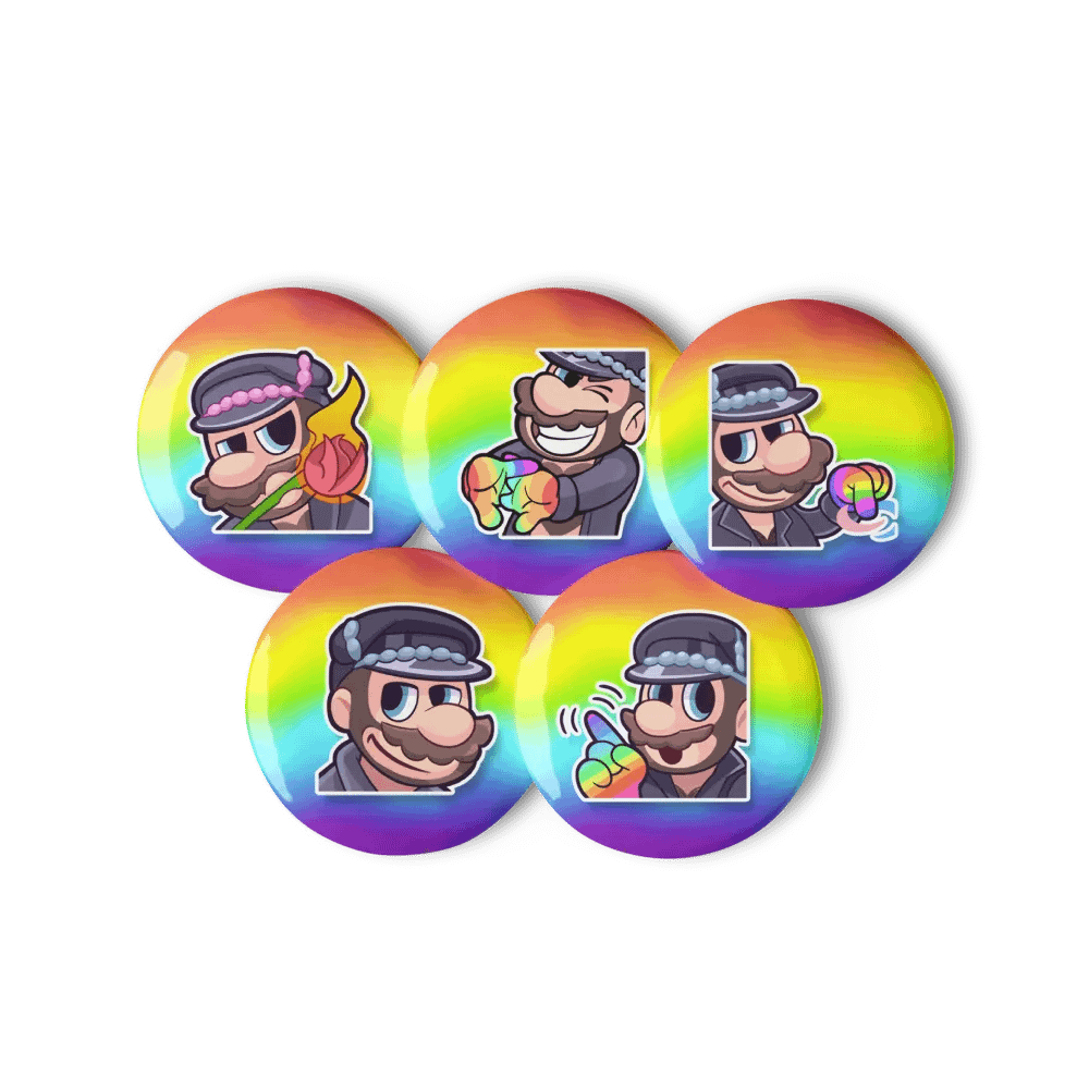 gayPins: Leather Daddy Mario Set 1 product image (4)