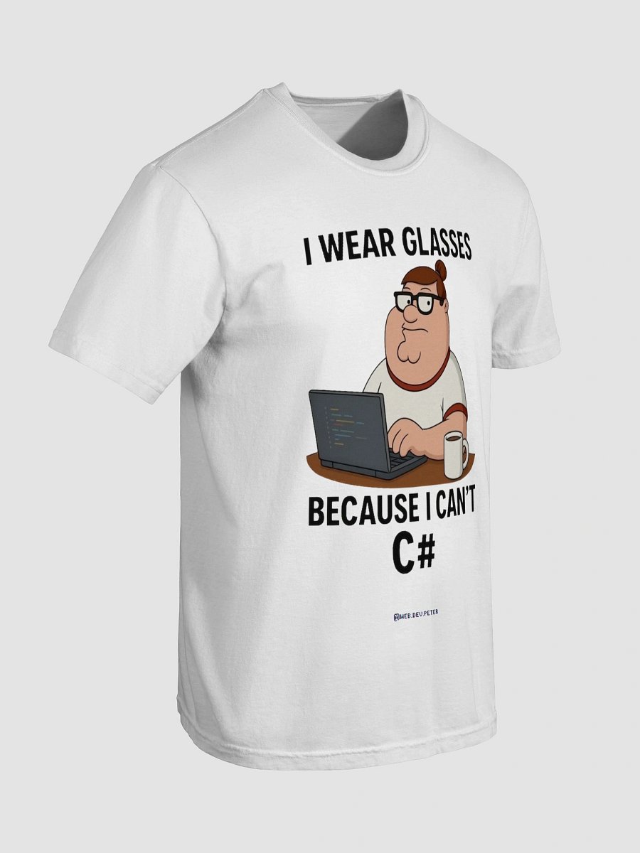 I Can't C# Developer Tee White product image (85)